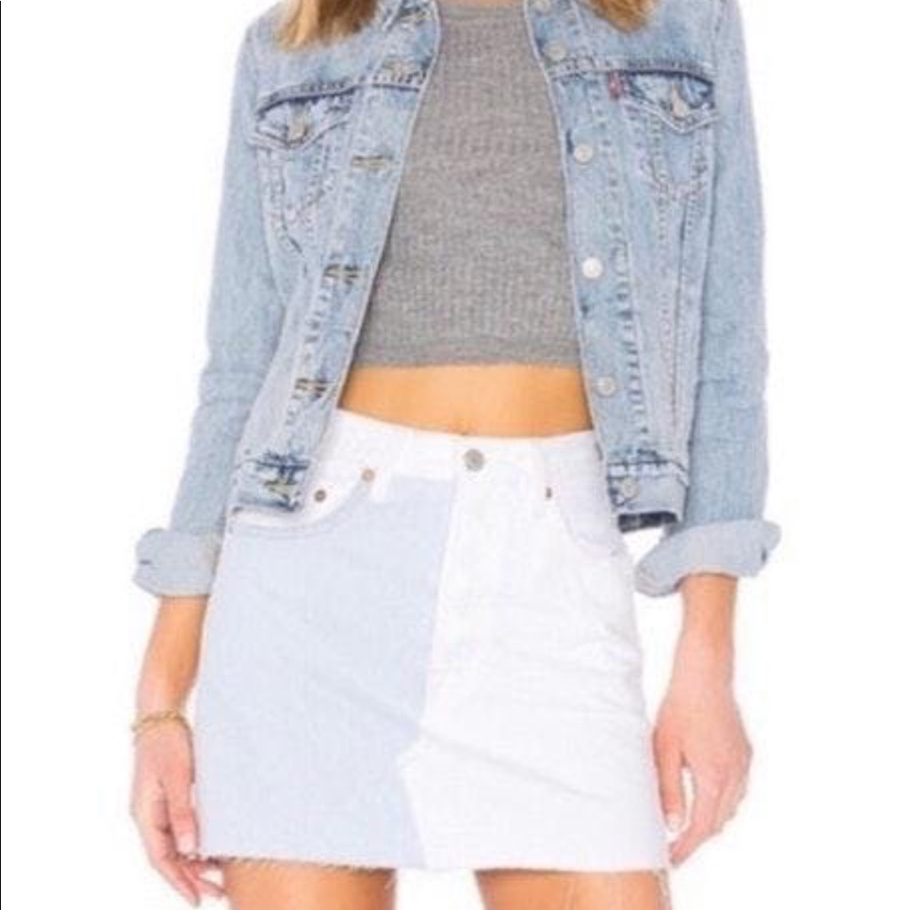 Levi two toned skirt